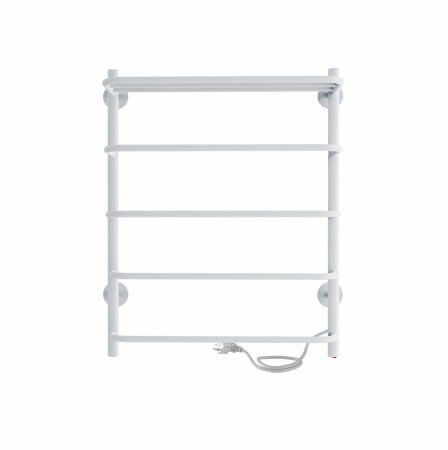 Полотенцесушитель электрический 600х500 INDIGO Hit (LHE60-50WMR) универсальное подключение, с полкой, белый