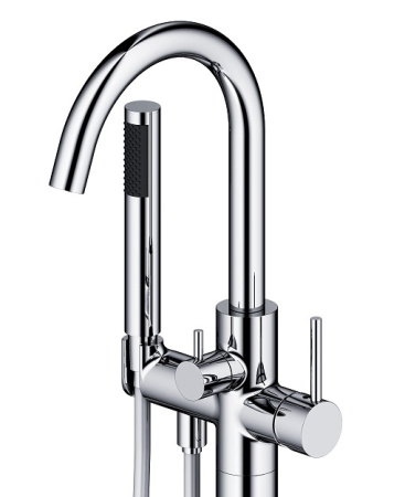 Смеситель напольный для ванны Timo Saona (2310/00Y-CR) с душевой лейкой