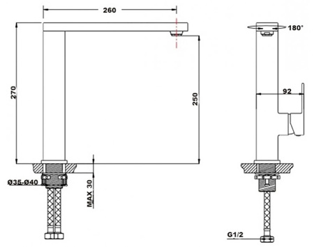 Смеситель для кухни Timo Selene (2066FN chrome)