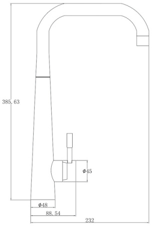 Смеситель для кухни ZORG Steel Hammer (SH 5183 INOX) нержавеющая сталь