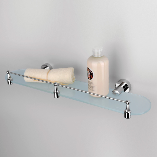 Полка стеклянная с бортиком WasserKRAFT  Donau (K-9444)