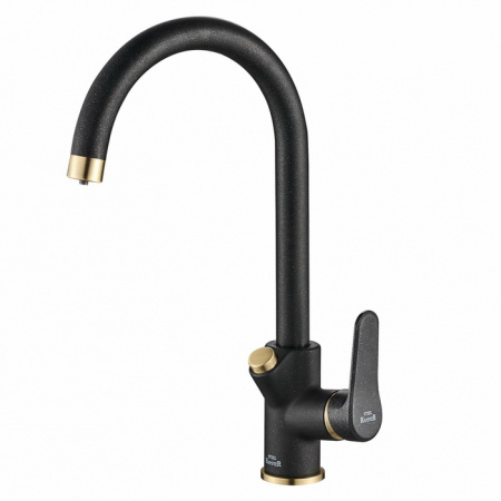 Смеситель для кухни с подключением к фильтру ZORG Steel Hammer (SH 901 BLACK BR) черный/бронза
