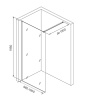 Душевая перегородка Walk In, 100х195 см, IDDIS Слайд/Slide (SLI8CS0i23)