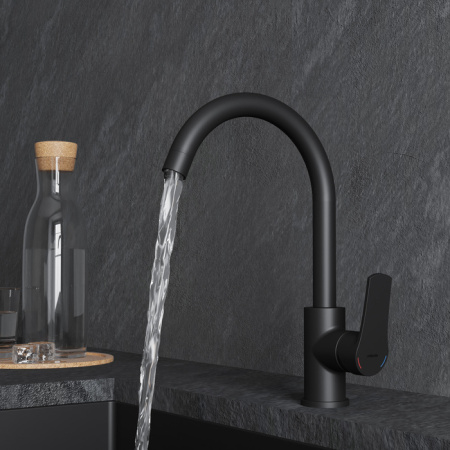 Смеситель для кухни Milardo Meal (M01BLJ0M05), черный