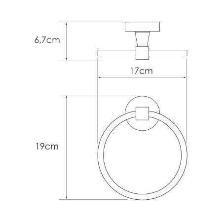 Держатель полотенец WasserKRAFT  Isen (K-4060)