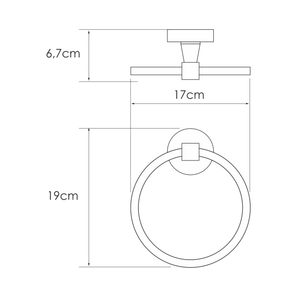 Держатель полотенец WasserKRAFT  Isen (K-4060)