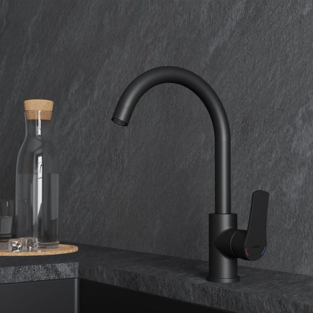 Смеситель для кухни Milardo Meal (M01BLJ0M05), черный