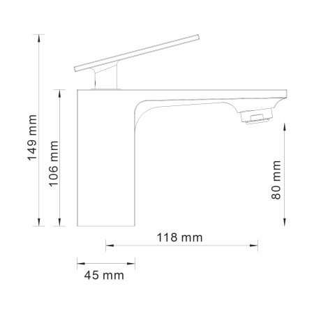Смеситель для умывальника WasserKRAFT Alme (1503)