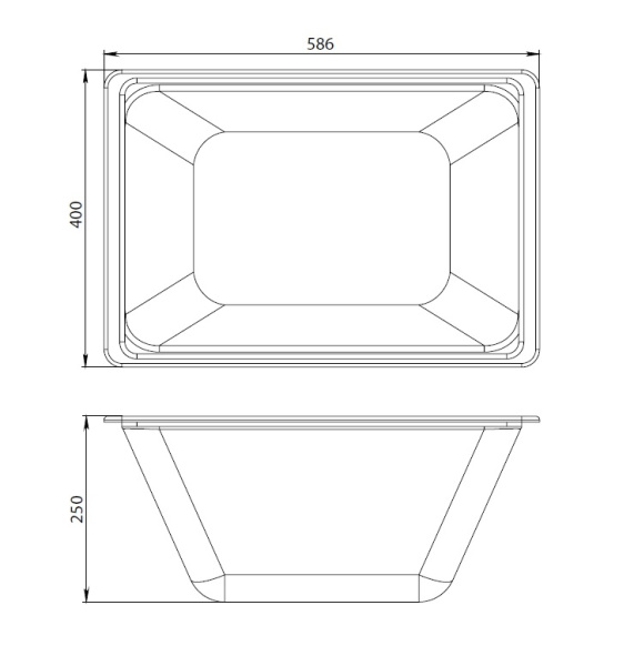 Контейнер для ванны Am.Pm Gem (W90A-170-070W-P)
