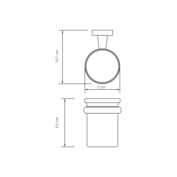 Подстаканник одинарный WasserKRAFT  Lippe (K-6528)