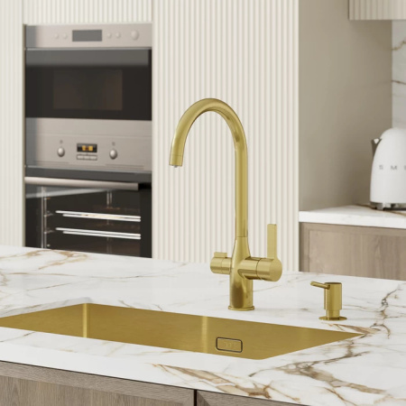 Смеситель для кухни IDDIS Pure (PURMGFJi05) золото