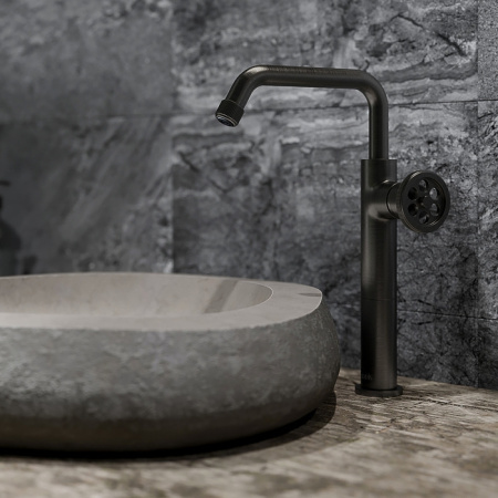 Смеситель для накладной раковины IDDIS Grange (GRAGMR1i01), графит