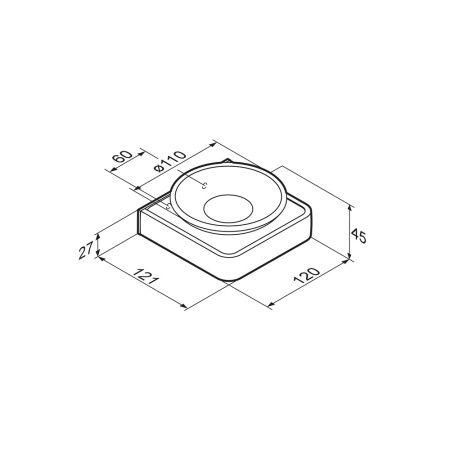 Мыльница стеклянная DAMIXA Jupiter (DA7734200)