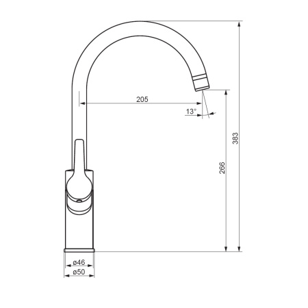 Смеситель для кухни, с каналом для питьевой воды DAMIXA Eclipse (310721000)