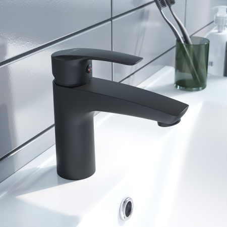 Смеситель для раковины IDDIS серия Ray (RAYBL00i01), черный матовый