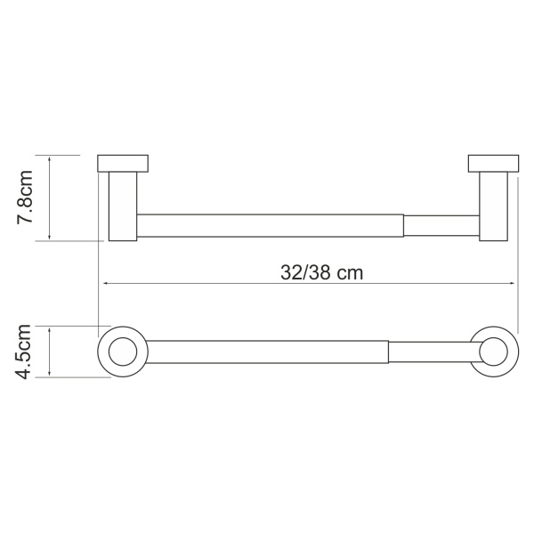 Держатель бумажных полотенец WasserKRAFT  Donau (K-9491)