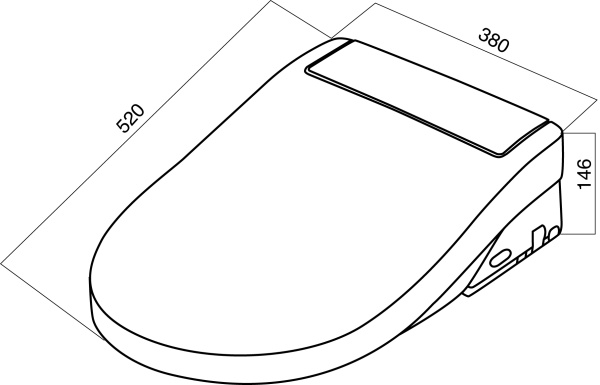 Крышка-биде электронная Clean Care Am.Pm (CCC7851WH)