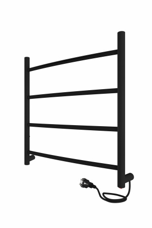 Полотенцесушитель электрический 500х500 INDIGO Arc (LCAE50-50BRR) универсальное подключение, черный