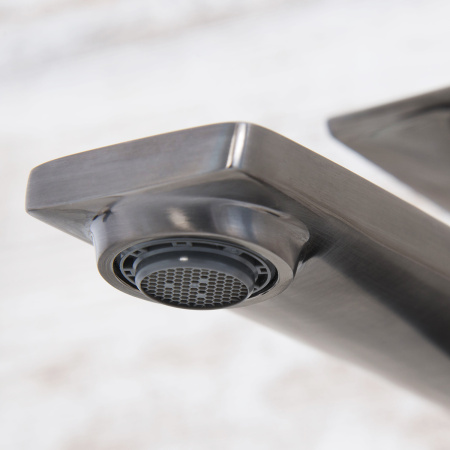 Смеситель для накладной раковины WasserKRAFT Wiese (8403H) черная оружейная сталь