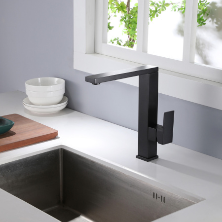 Смеситель для кухни ABBER Daheim (AF8214B) черный матовый