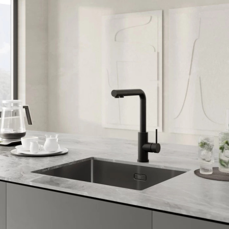 Смеситель для кухни с подключением к фильтру IDDIS Rule (RULBLLFi05) черный