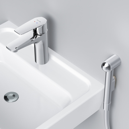 Смеситель для раковины с гигиеническим душем Am.Pm Gem (F90A03000)