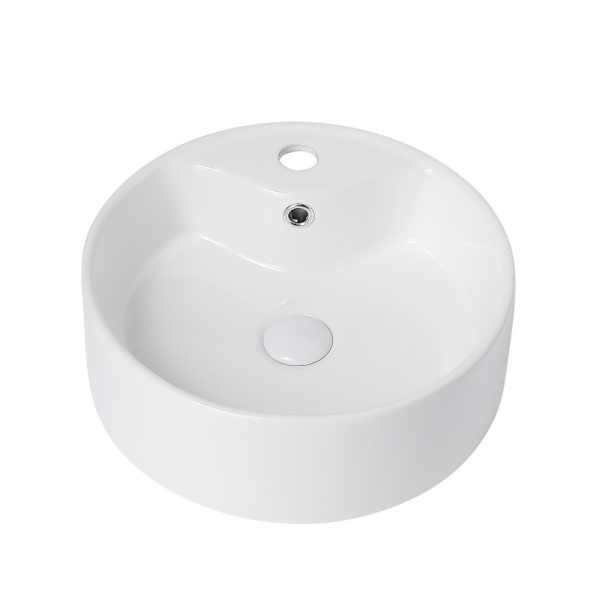 Раковина накладная круглая ABBER серия Bequem (AC2104) белая