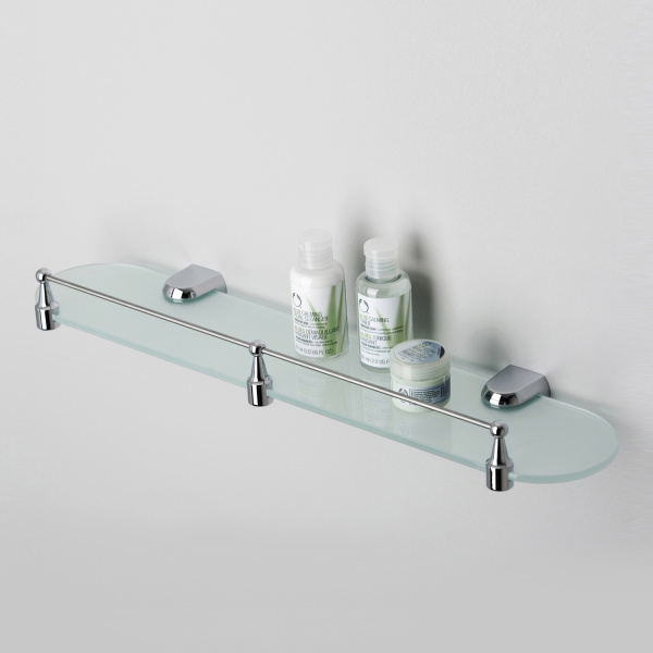 Полка стеклянная с бортиком WasserKRAFT  Berkel (K-6844)