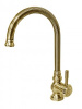 Смеситель для кухни ZORG ANTIC (A 202K-BR) высокий, античная бронза