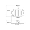 Мыльница решетка WasserKRAFT  Oder (K-3069)