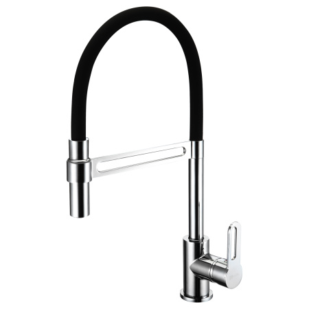 Смеситель для кухни с гибким изливом LEMARK Soul (LM6006C), черный