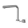 Смеситель для кухни OMOIKIRI Nara 2 Plus-S (4994369) с подключением к фильтру и вытяжной лейкой, сталь