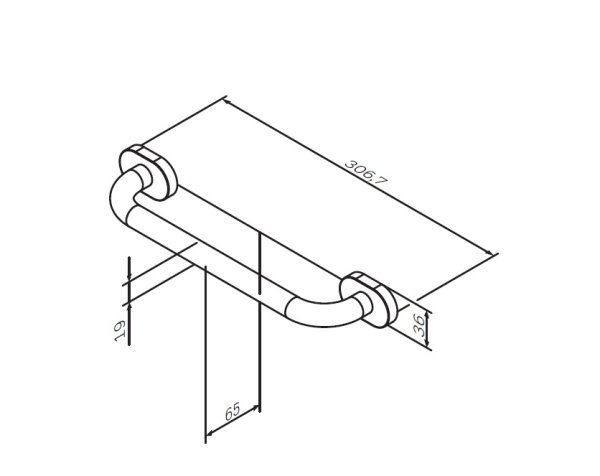 Поручень 30 см Am.Pm Sense L (A7432500)