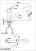 Смеситель для кухни DK Rhein.Lessing (DA1322501) с выдвижной лейкой