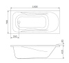 Ванна акриловая 150x70  Am.Pm Sense New (W76A-150-070W-A)