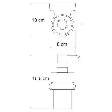 Дозатор для жидкого мыла WasserKRAFT  Berkel (K-6899)