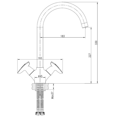 Смеситель для кухни IDDIS Copter (COPSBJ0i05)