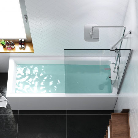 Душевая шторка на ванну 80х140 см Damixa Skyline (DX35WBS-080-140MT) фиксированная