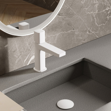 Смеситель для раковины WasserKRAFT Saale (9503) белый