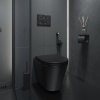 Унитаз подвесной IDDIS Calipso (CALR3BMi25) безободковый, черный матовый
