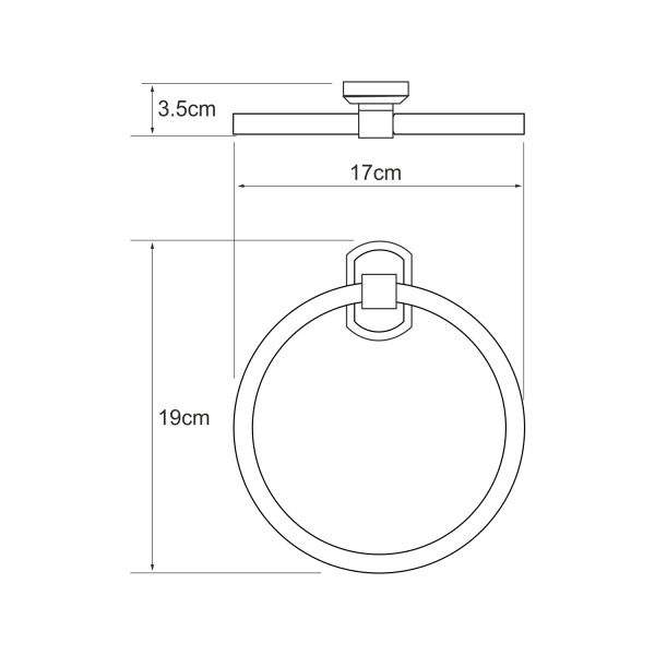 Держатель полотенец WasserKRAFT  Oder (K-3060)