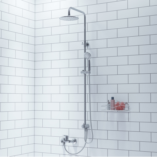 Душевой гарнитур для душа MILARDO Shower Set (3703F24M76), с верхней лейкой