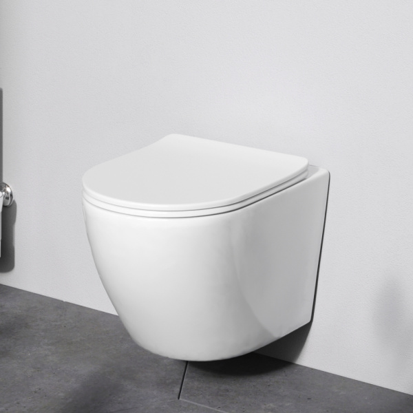 Унитаз подвесной Am.Pm Like AquaSpin (C801900SC ) ,безободковый, с сиденьем микролифт