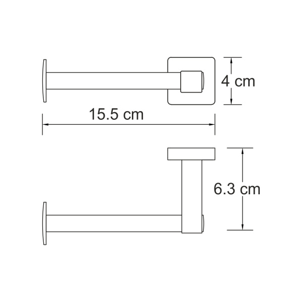 Держатель туалетной бумаги WasserKRAFT Lopau (K-6096)