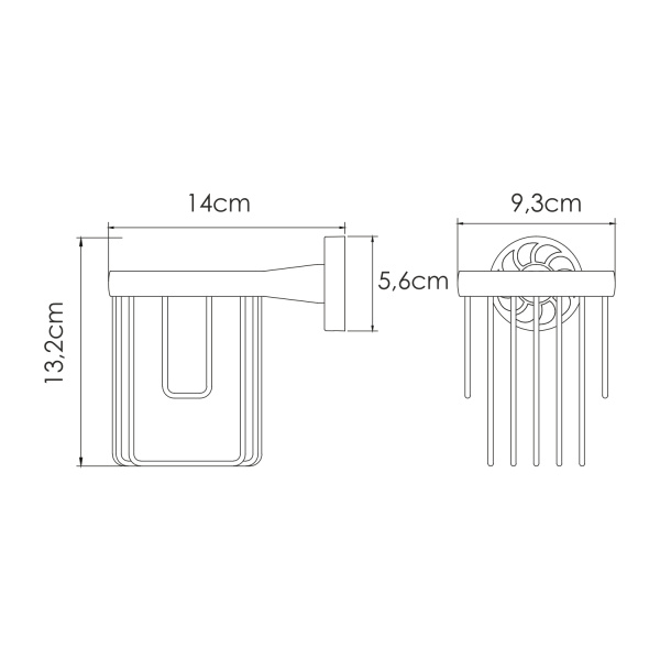 Держатель освежителя WasserKRAFT  Isen (K-4045)