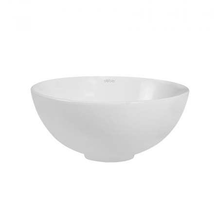 Раковина накладная круглая ABBER серия Bequem (AC2106) белая