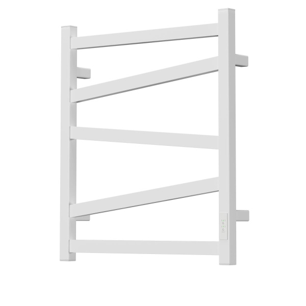 Полотенцесушитель электрический 500x600 POINT Феникс (PN15856W) диммер справа, белый