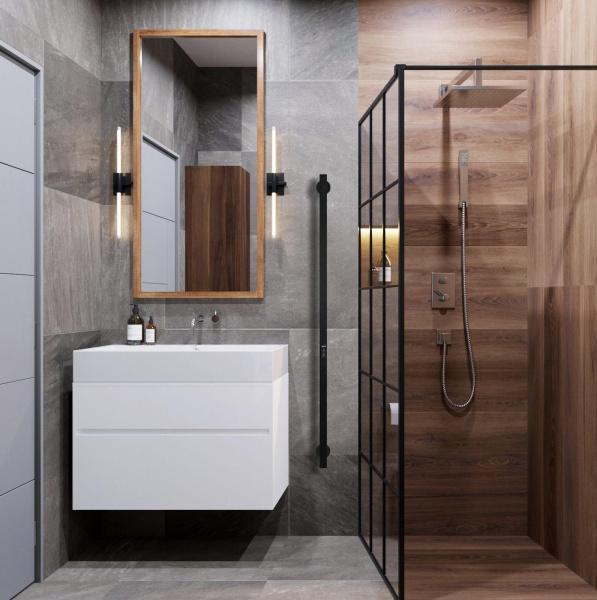 Полотенцесушитель электрический 1200х30 INDIGO Style Pro (LSPRE120-3BRRt) универсальное подключение, черный