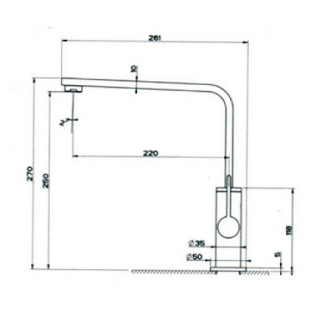 Смеситель для кухни REGINOX NARMADA (K775K)