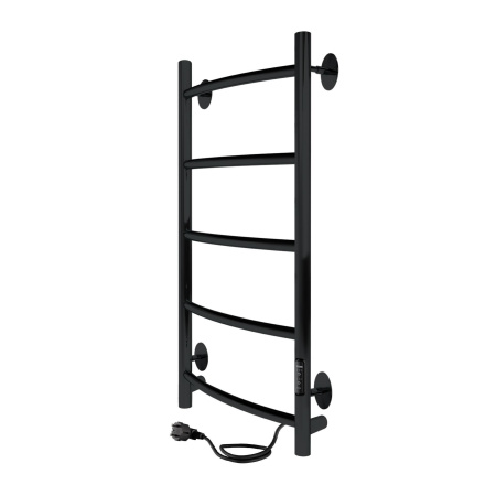 Полотенцесушитель электрический 700х300 INDIGO Arc Lux (LCALE70-30BRRt) универсальное подключение, черный